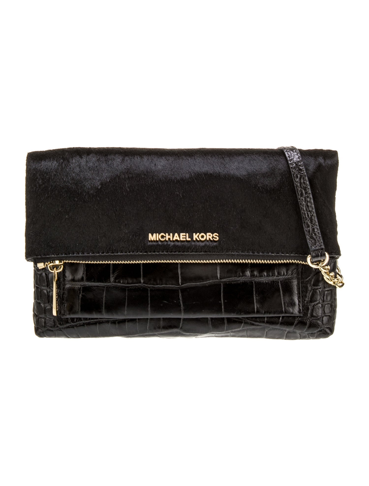 Michael Kors Embossed Leather Shoulder Bag