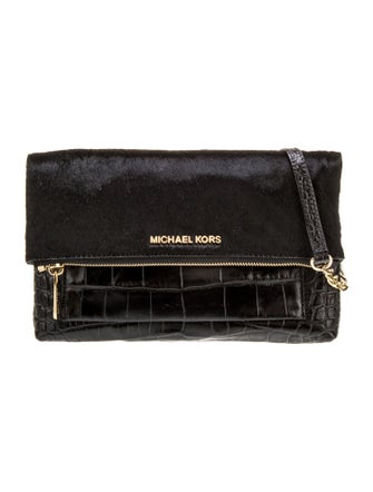 Michael Kors Embossed Leather Shoulder Bag