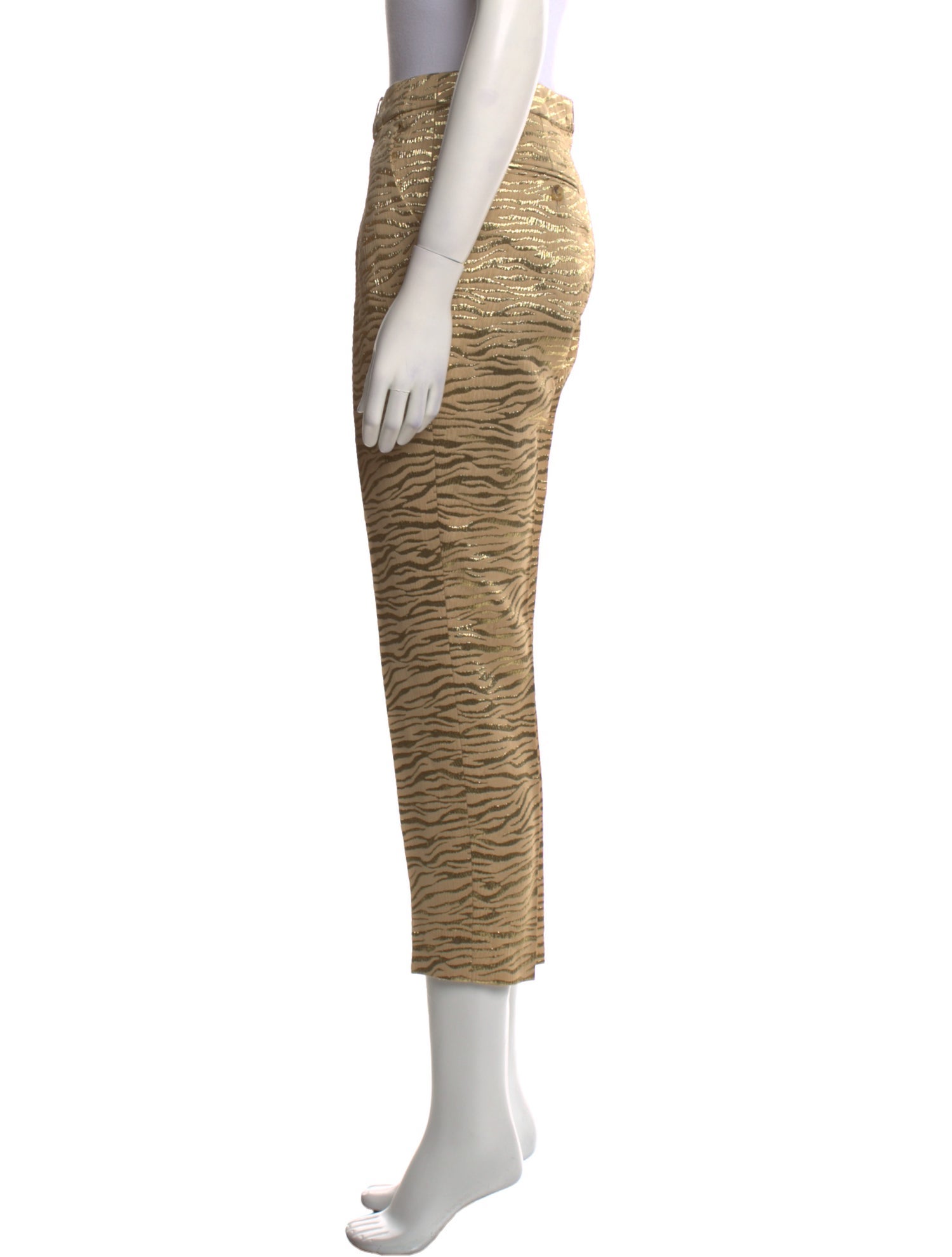 Michael Kors Animal Print Straight Leg Pants