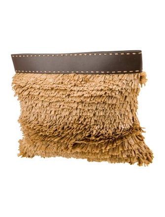 Michael Kors Collection Raffia Minaudière