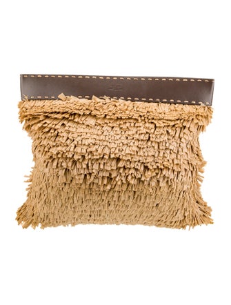 Michael Kors Collection Raffia Minaudière