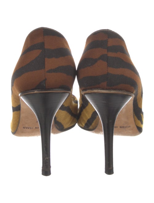 Michael Kors Satin Animal Print D'Orsay Pumps