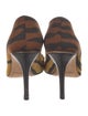 Michael Kors Satin Animal Print D'Orsay Pumps