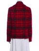Michael Kors Mohair Plaid Print Blazer
