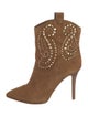 Michael Kors Suede Studded Accents Western Boots