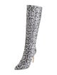 Michael Kors Leather Animal Print Boots