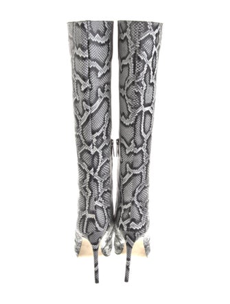 Michael Kors Leather Animal Print Boots