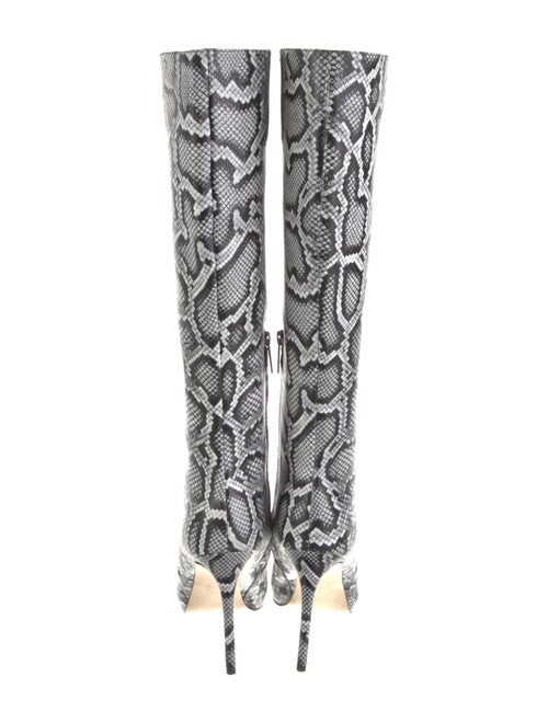 Michael Kors Leather Animal Print Boots