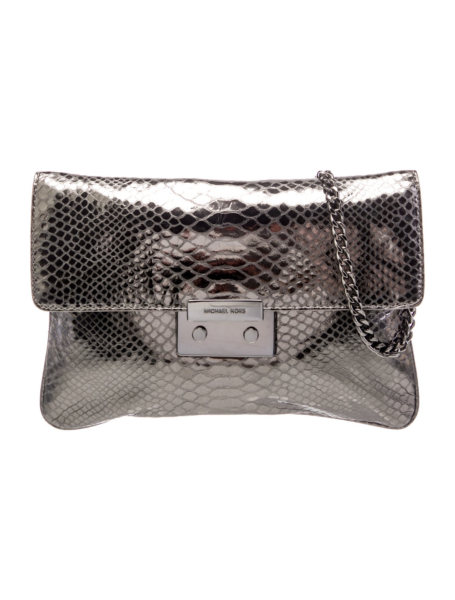 Michael Kors Embossed Leather Shoulder Bag