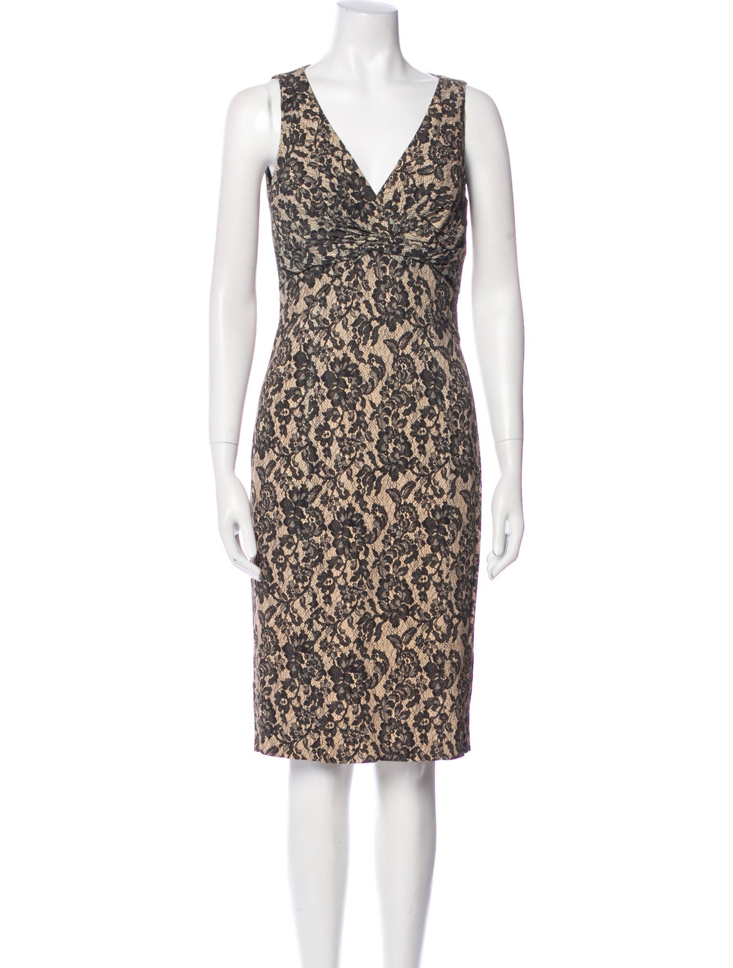 Michael Kors Lace Pattern Knee-Length Dress