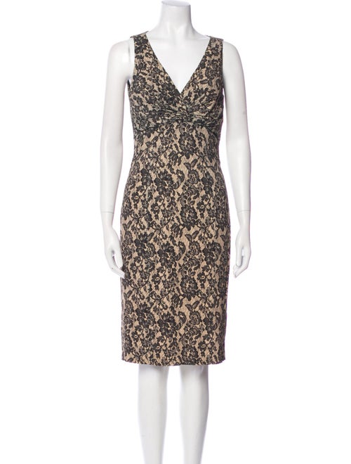 Michael Kors Lace Pattern Knee-Length Dress