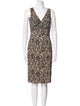 Michael Kors Lace Pattern Knee-Length Dress