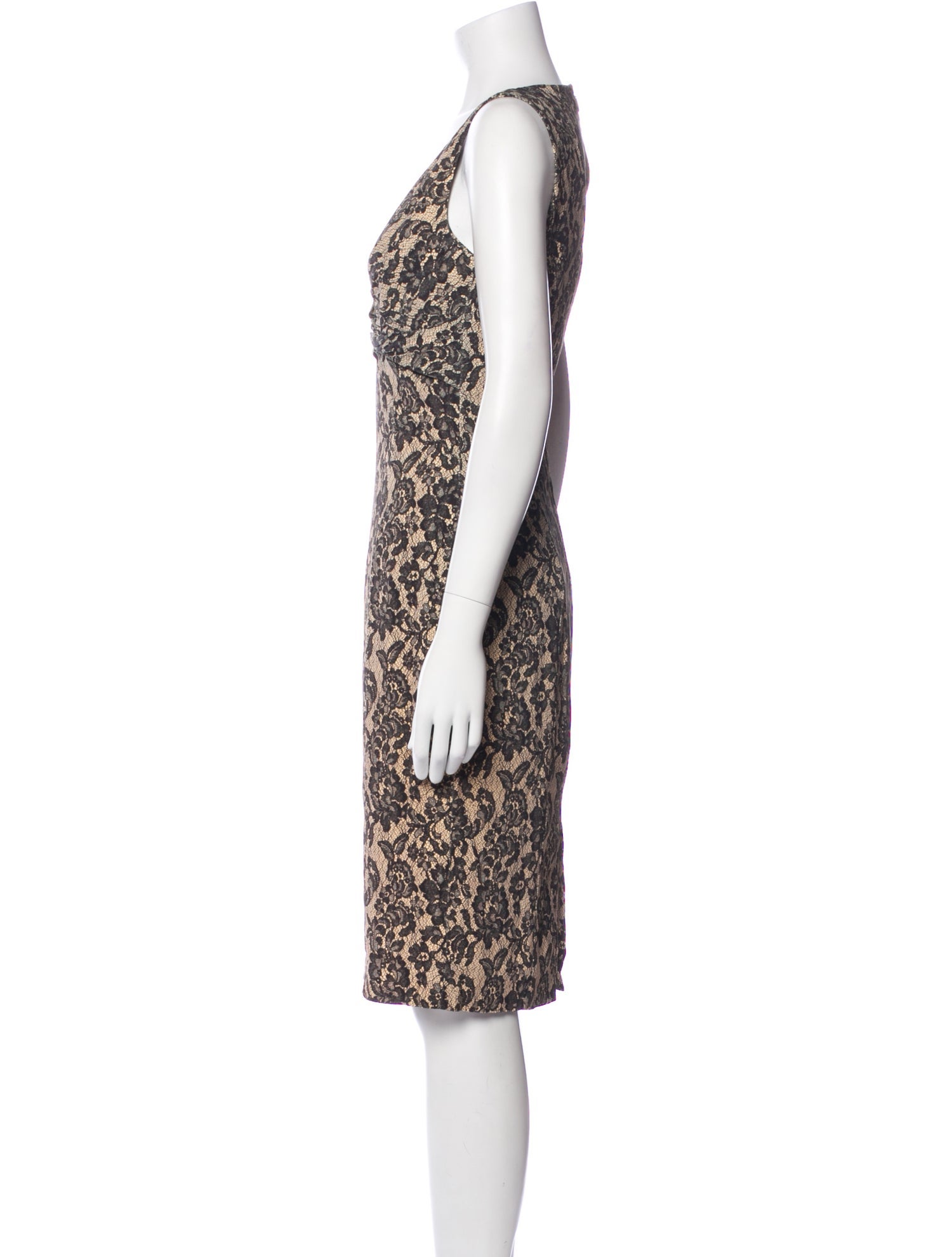 Michael Kors Lace Pattern Knee-Length Dress