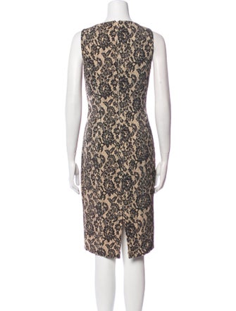 Michael Kors Lace Pattern Knee-Length Dress