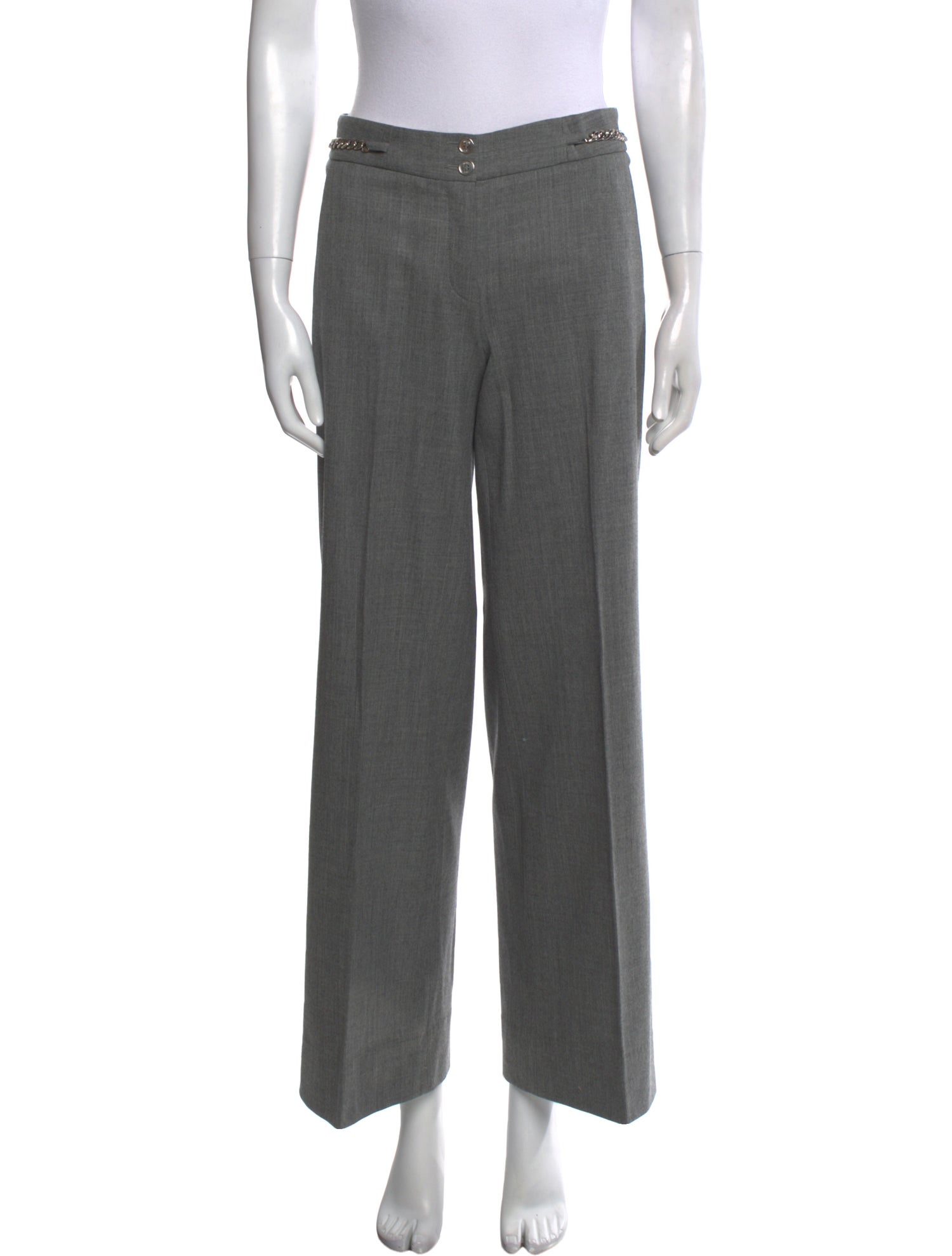 Michael Kors Virgin Wool Wide Leg Pants