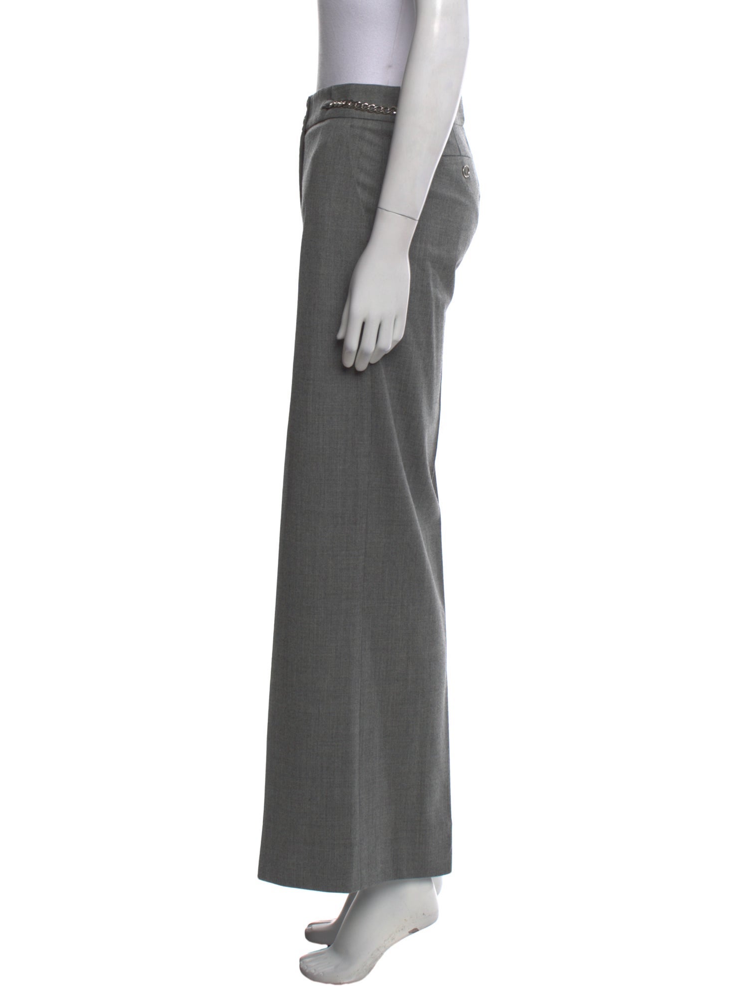 Michael Kors Virgin Wool Wide Leg Pants