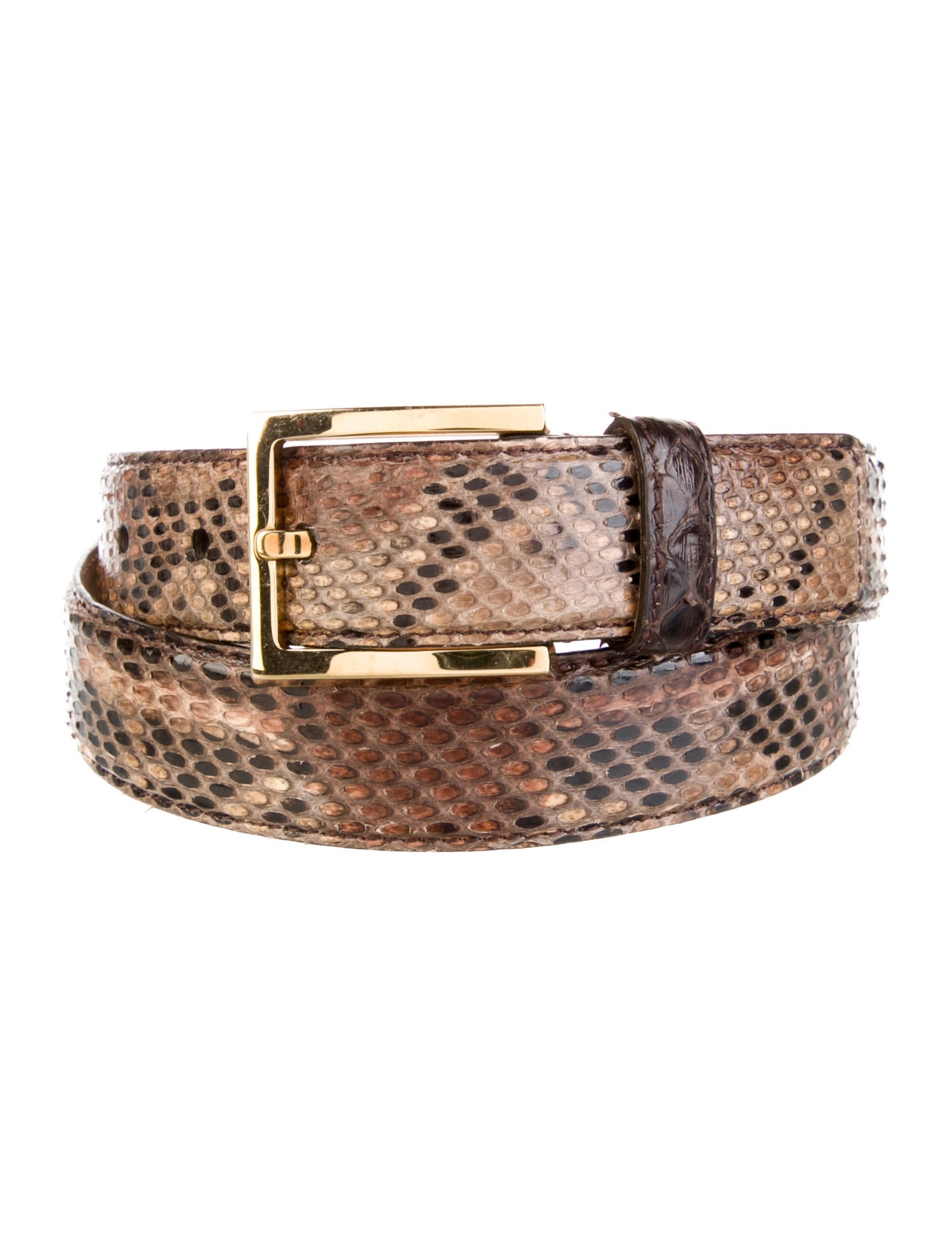 Michael Kors Skinny Snakeskin Belt