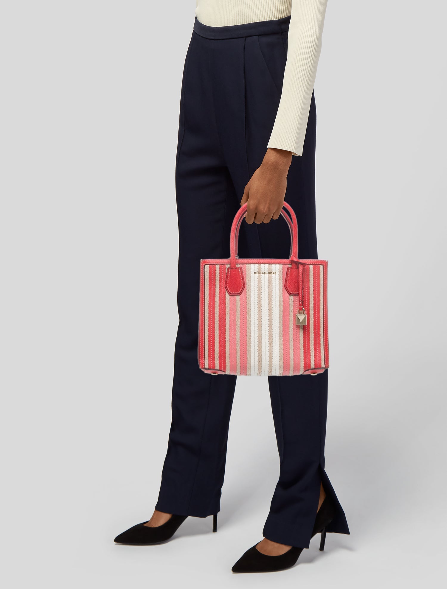 Michael Kors Leather Top Handle Bag