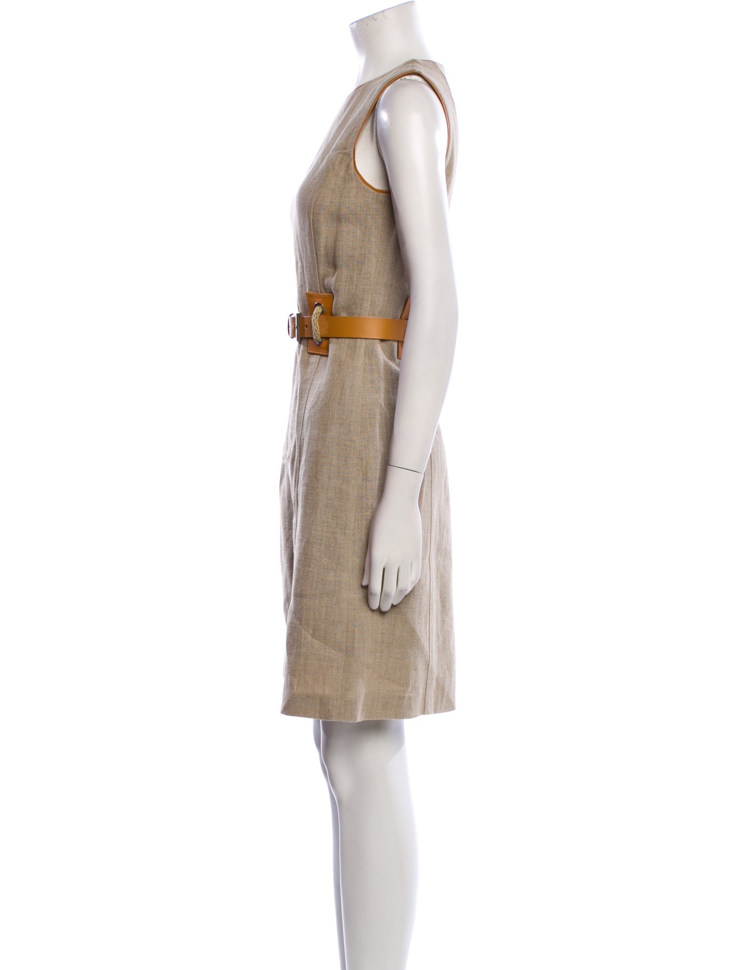 Michael Kors Linen Knee-Length Dress