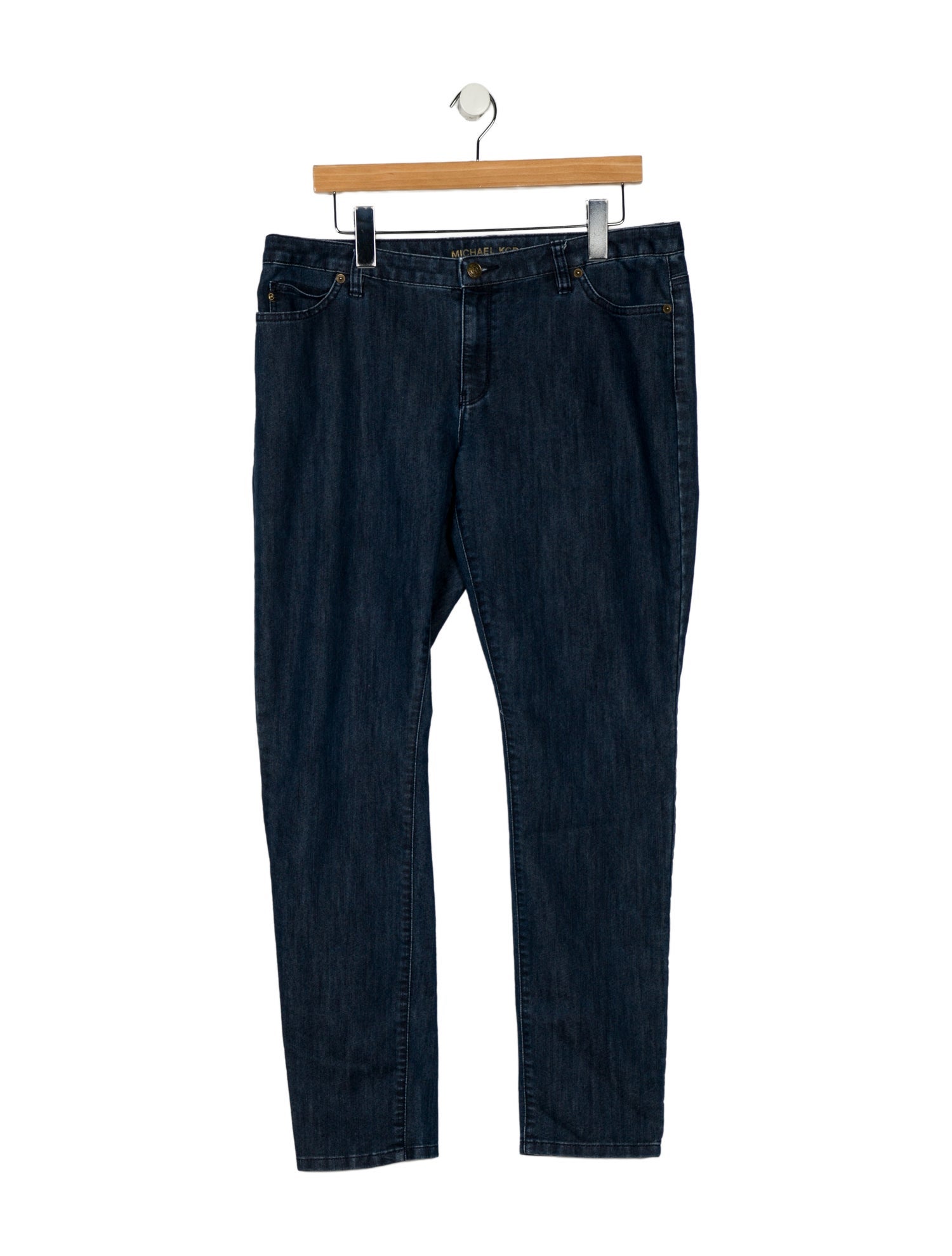 Michael Kors Mid-Rise Straight Leg Jeans