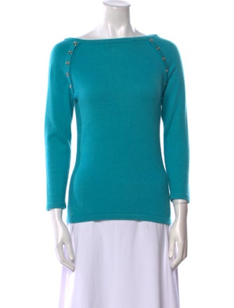 Michael Kors Cashmere Bateau Neckline Sweater