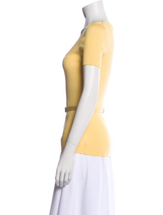 Michael Kors Silk Scoop Neck T-Shirt