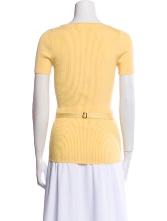 Michael Kors Silk Scoop Neck T-Shirt