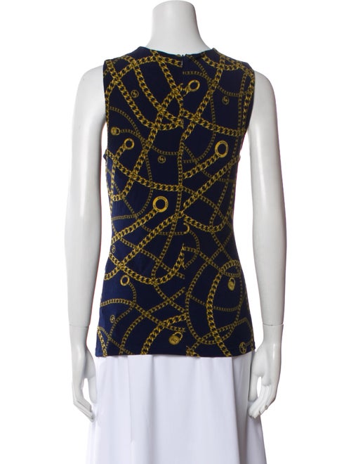 Michael Kors Printed V-Neck Blouse