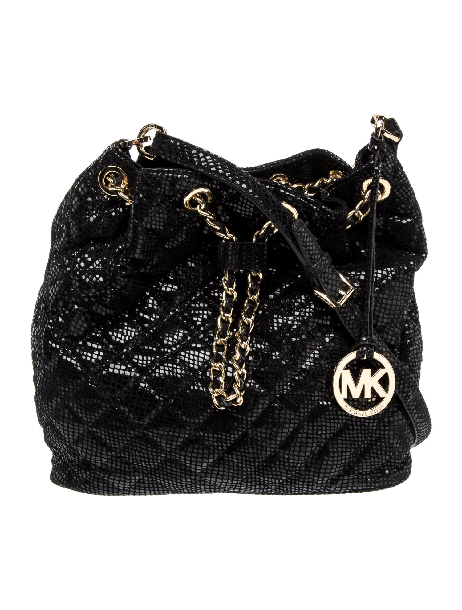 Michael Kors Leather Bucket Bag