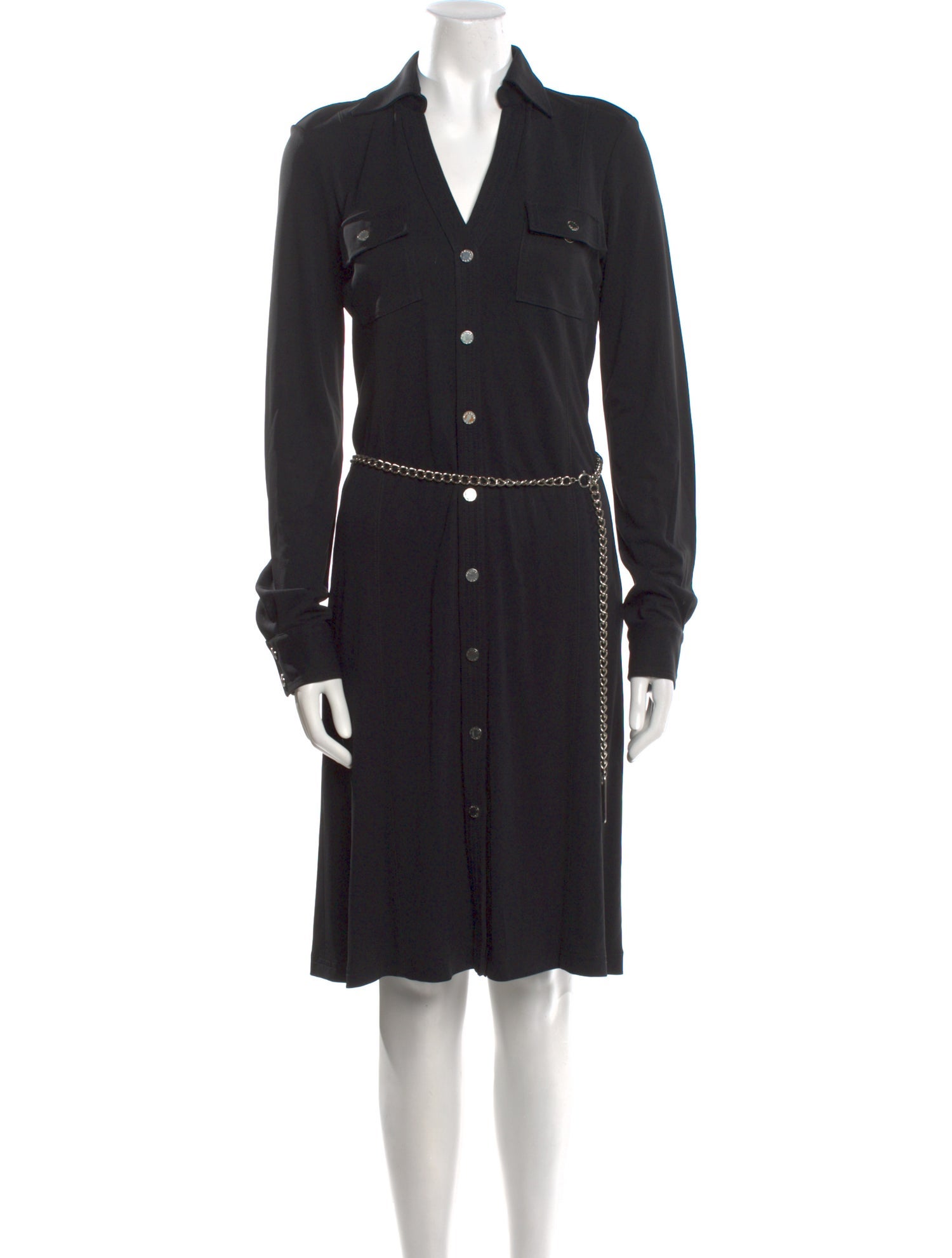 Michael Kors Silk Knee-Length Dress