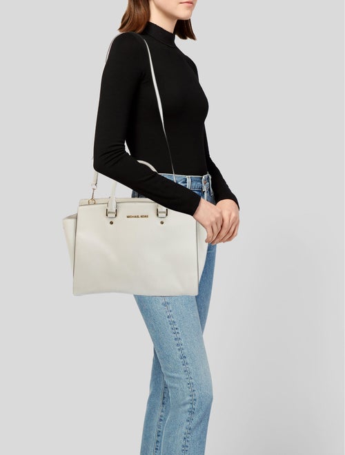 Michael Kors Saffiano Leather Top Handle Bag