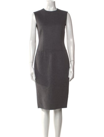 Michael Kors Virgin Wool Midi Length Dress