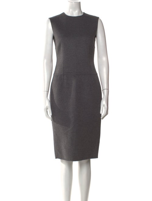 Michael Kors Virgin Wool Midi Length Dress