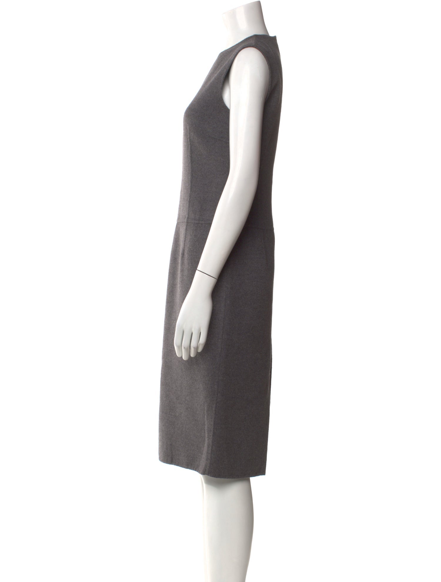 Michael Kors Virgin Wool Midi Length Dress