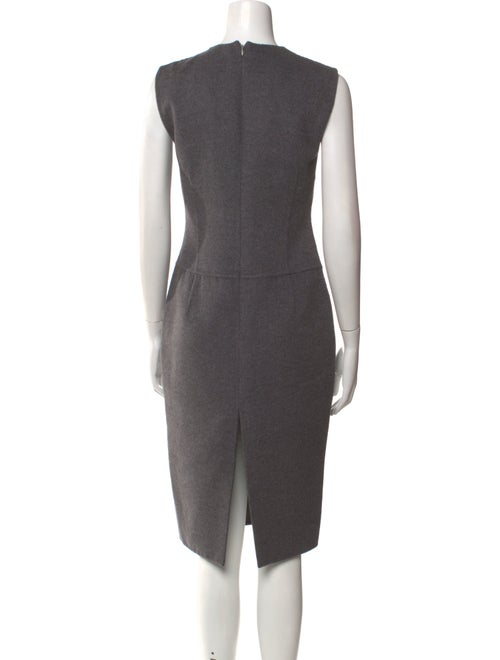 Michael Kors Virgin Wool Midi Length Dress