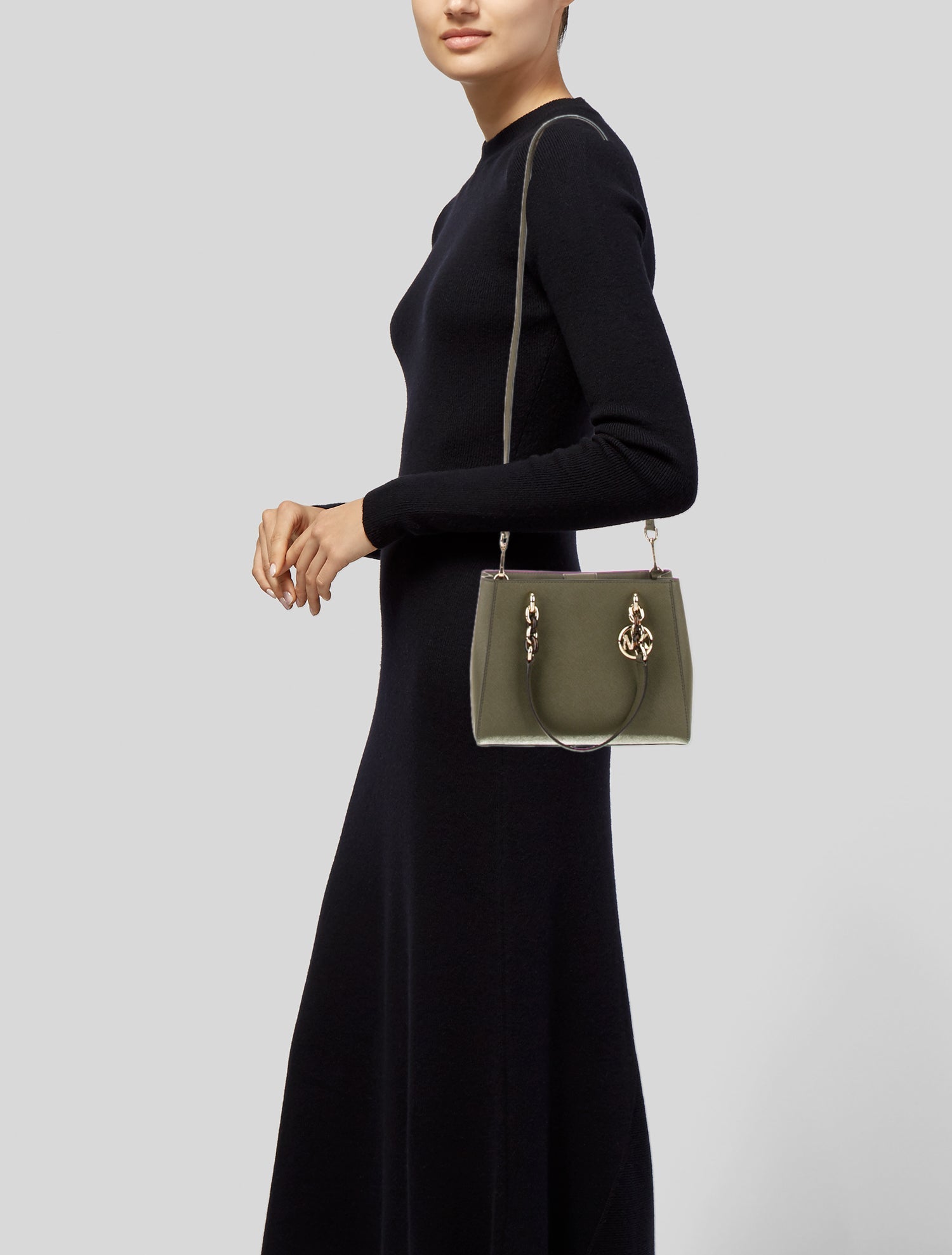 Michael Kors Saffiano Leather Shoulder Bag