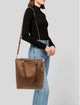 Michael Kors Leather Bucket Bag