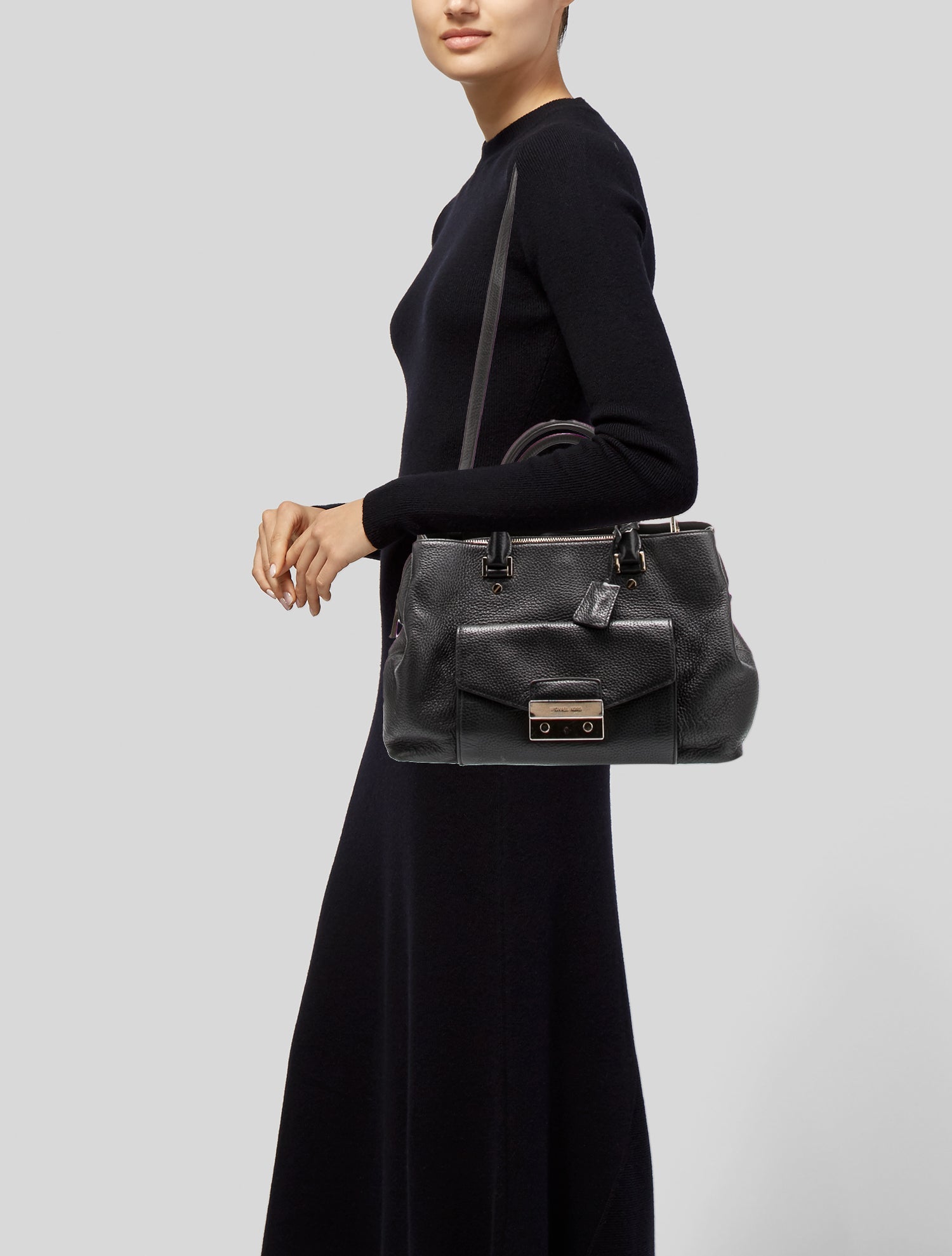 Michael Kors Leather Top Handle Bag