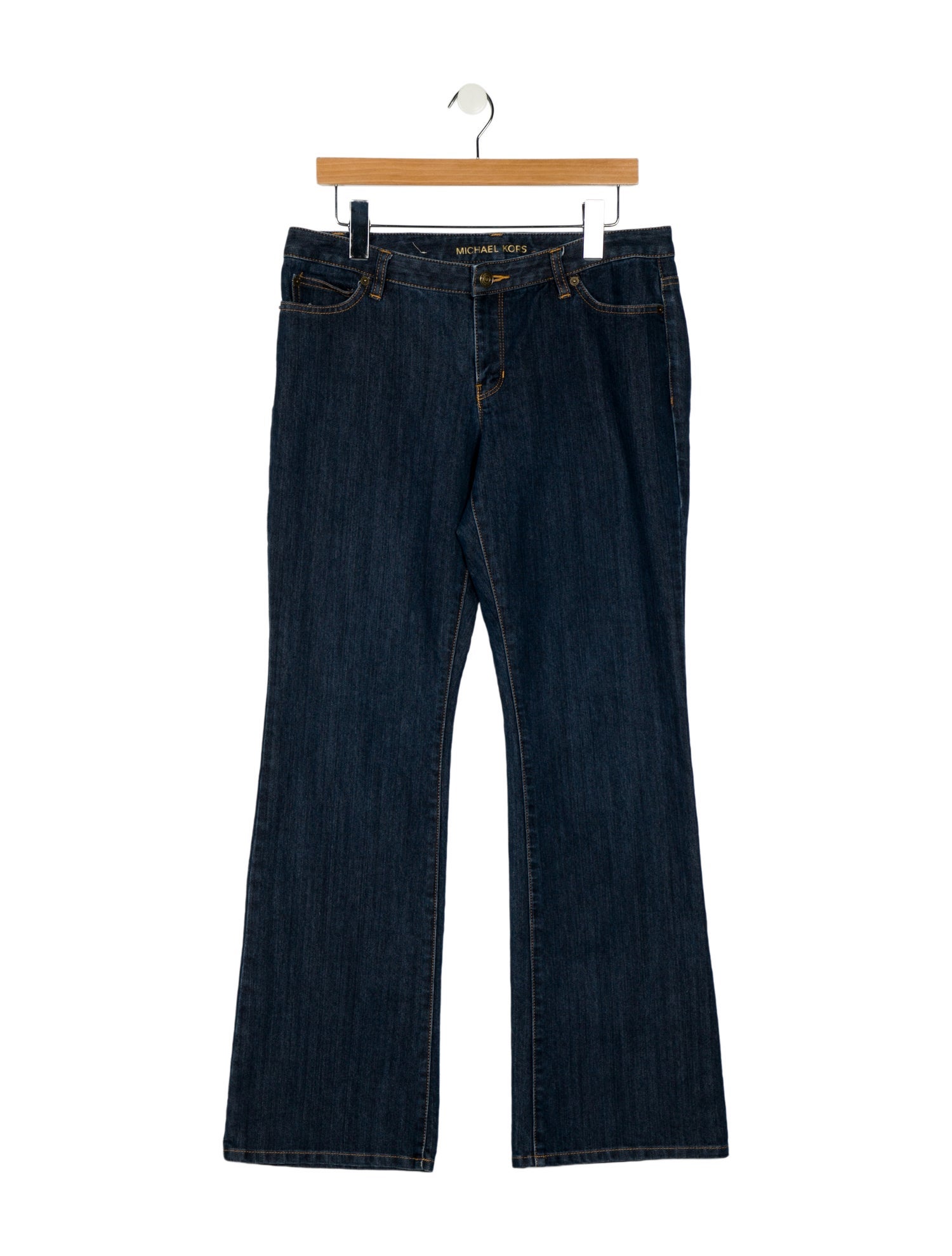 Michael Kors Mid-Rise Wide Leg Jeans