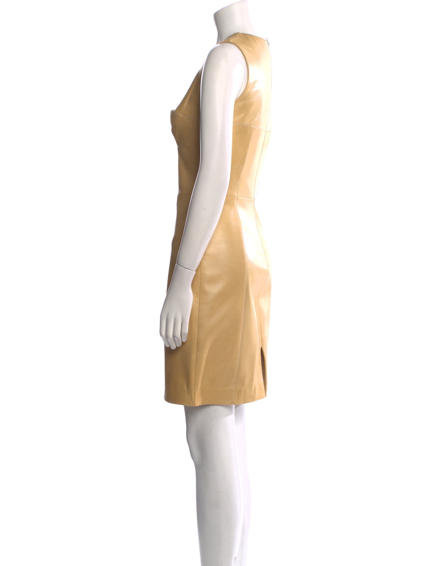 Michael Kors Leather Mini Dress