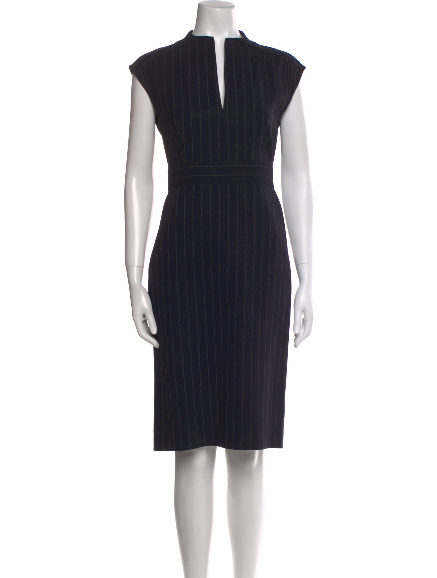 Michael Kors V-Neck Knee-Length Dress
