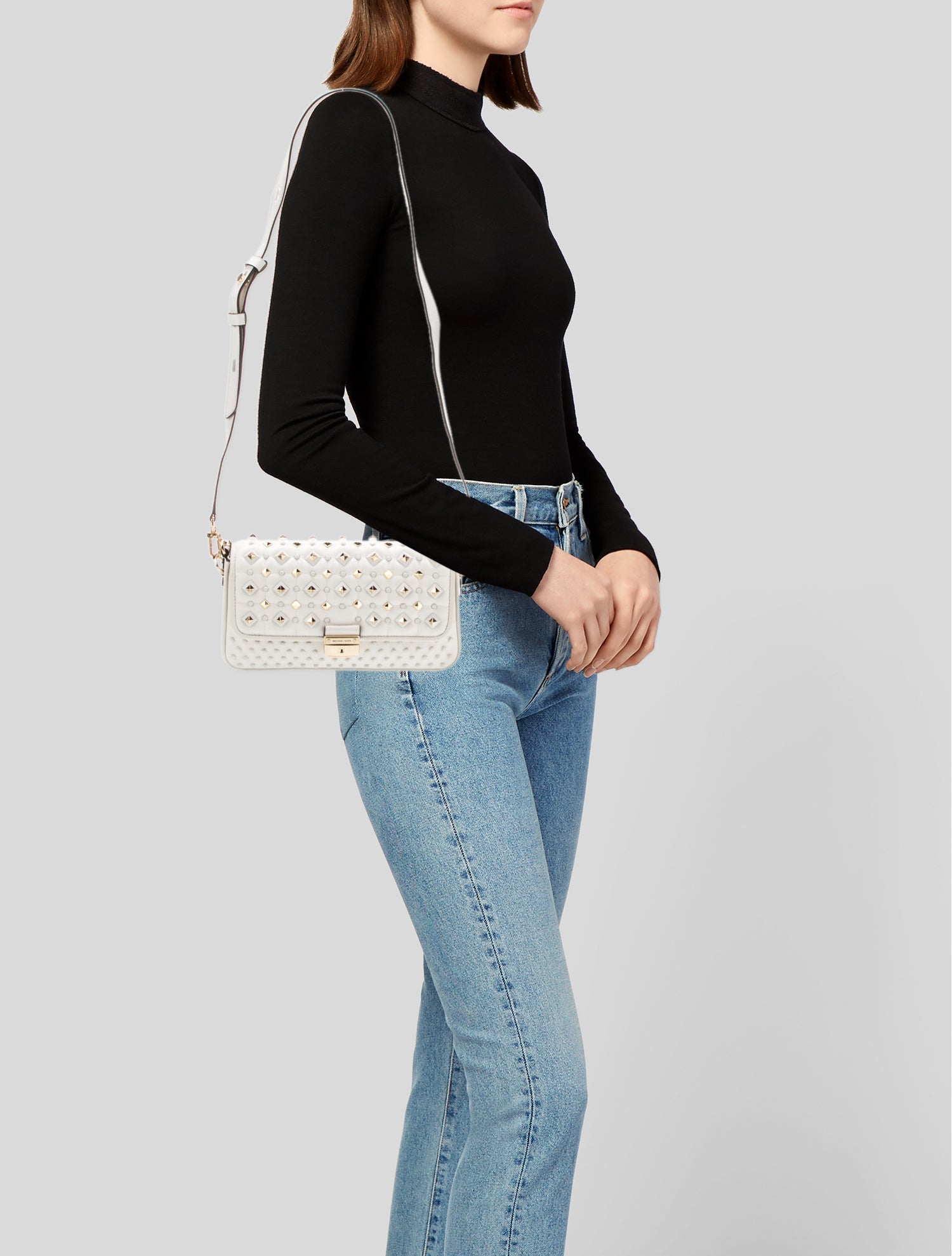 Michael Kors Leather Top Handle Bag