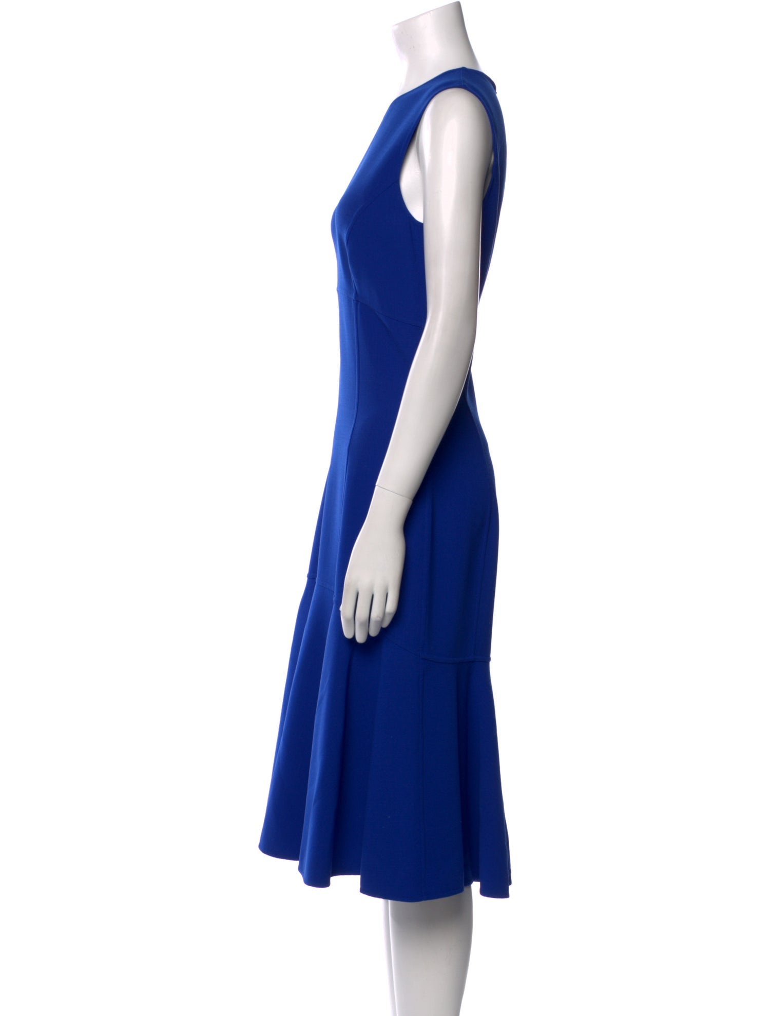 Michael Kors Virgin Wool Midi Length Dress