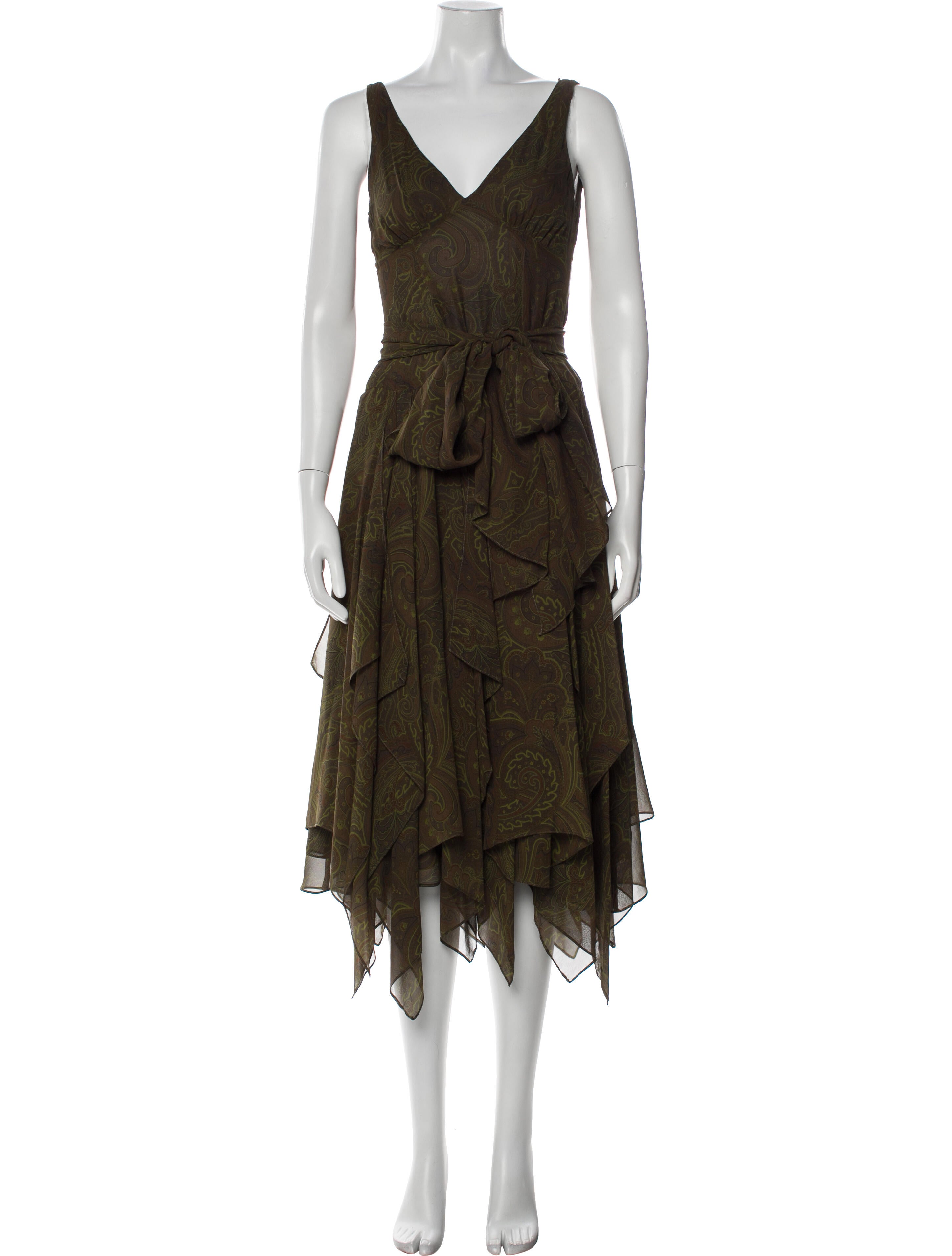 Michael Kors V-Neck Long Dress