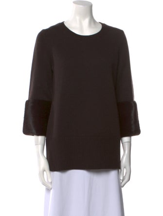 Michael Kors Mink Scoop Neck Sweater