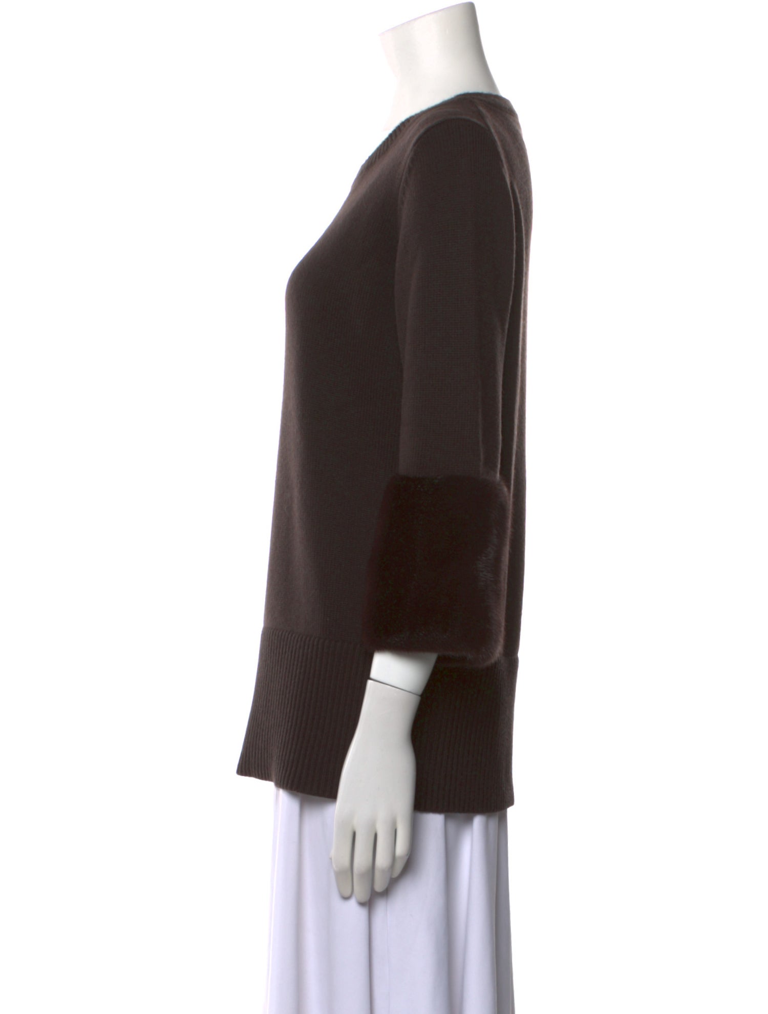 Michael Kors Mink Scoop Neck Sweater