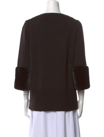Michael Kors Mink Scoop Neck Sweater