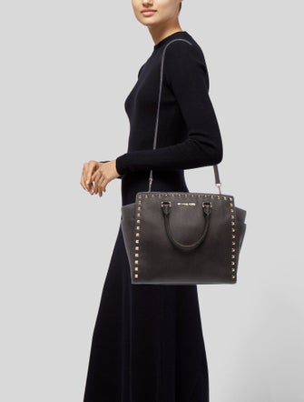 Michael Michael Kors Saffiano Leather Top Handle Bag