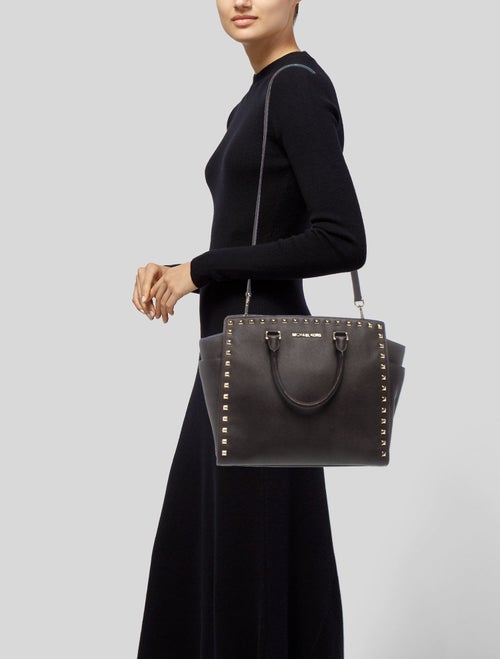 Michael Michael Kors Saffiano Leather Top Handle Bag