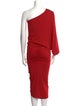 Michael Kors One-Shoulder Midi Length Dress